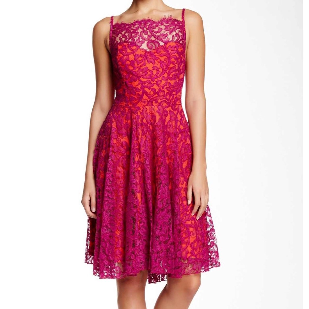SALE Eva Franco lace overlay dress